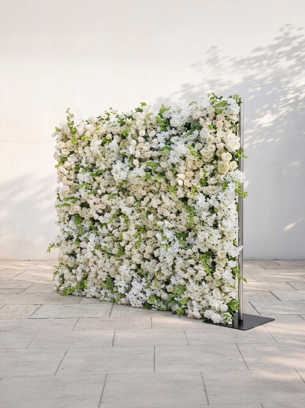Marelsira: 5D Fabric Artificial rolling up curtain flower wall — right view