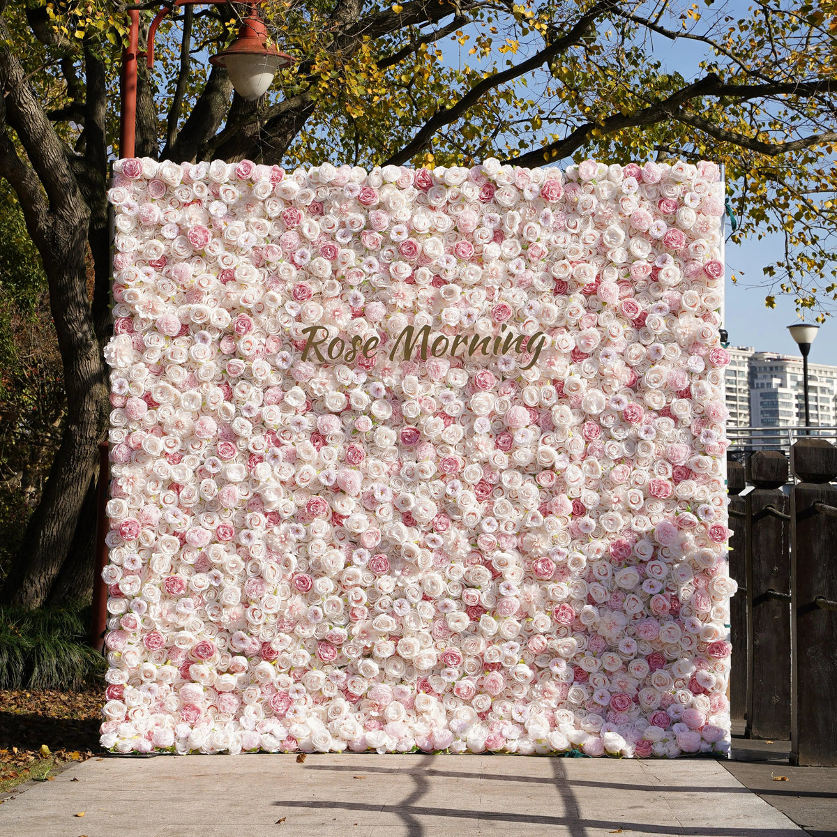 Miss Bella：3D Fabric Artificial rolling up curtain flower wall Free Shipping