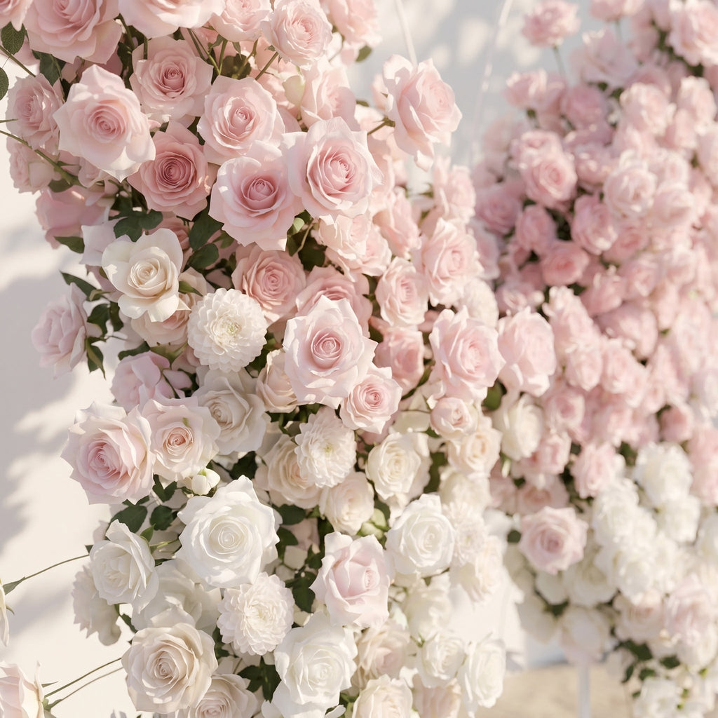 Morviane: Exquisite Pink Butterfly-Shaped Flower Wall for Luxury Events & Parties Backdrop | Wedding & Celebration Collection | Free Shipping