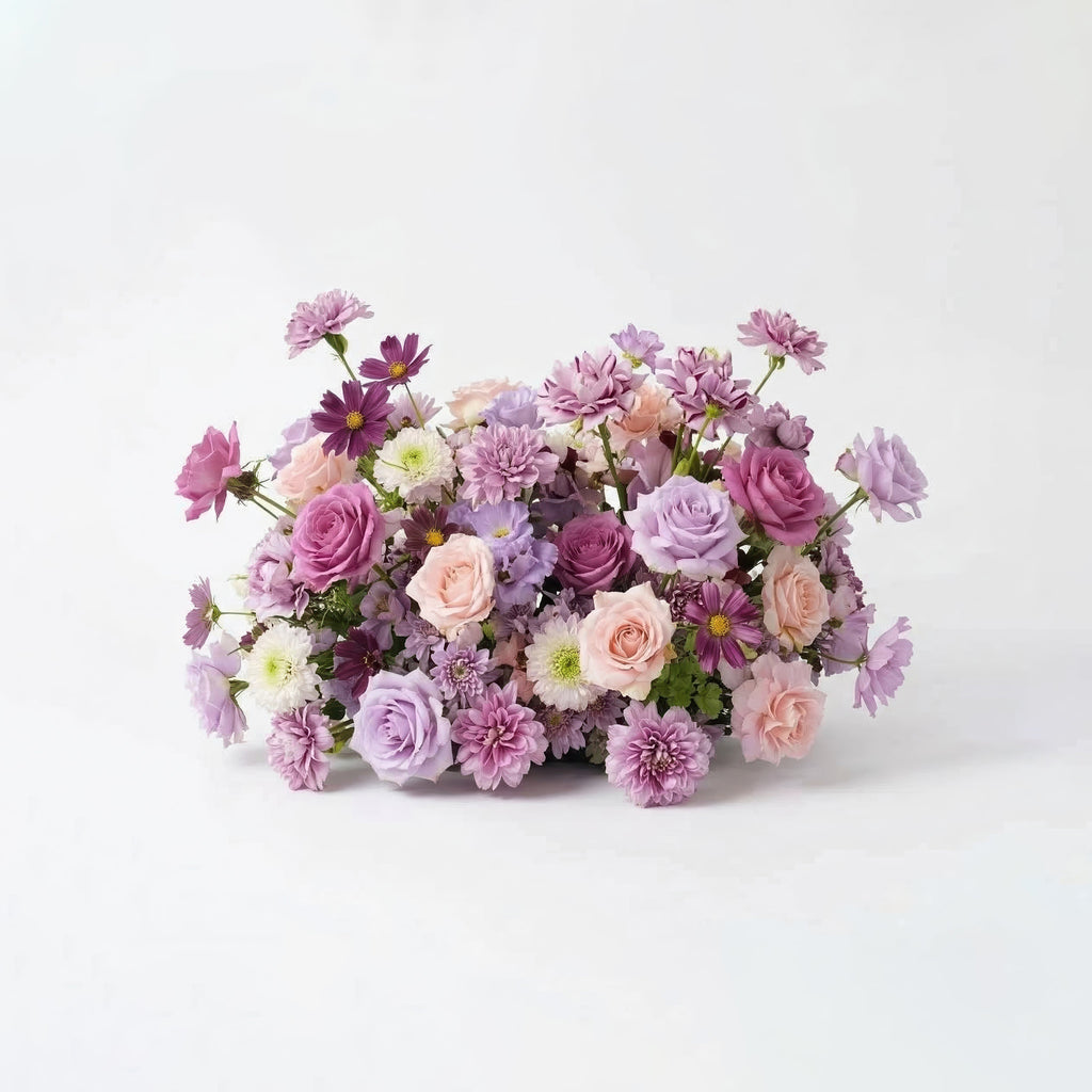 Nyvra: Dreamy Lavender & Purple Butterfly-Shaped Artificial Floral Wall for Garden Wedding & Event | Wedding & Celebration Collection | Free Shipping