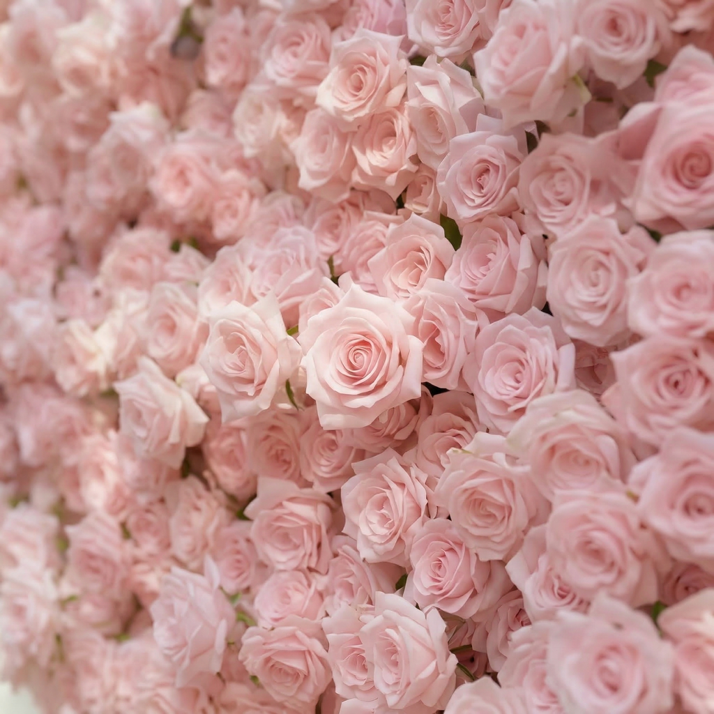 Orelune: 3D Ethereal Blush Pink Heart-Shaped Artificial Floral Backdrop for Romantic Wedding & Proposal Free Shipping