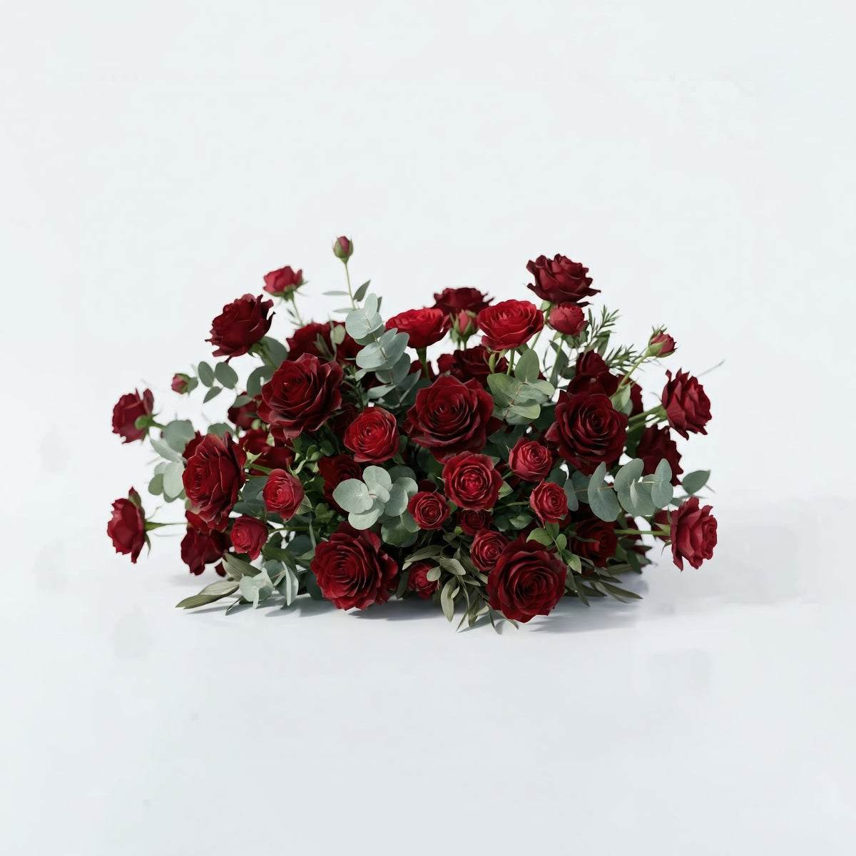 Orlisse: Vintage Burgundy Butterfly-Shaped Artificial Floral Wall for Luxury Wedding Decor | Wedding & Celebration Collection | Free Shipping