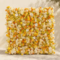 Palorae: Luxury 5D Sunshine Yellow & Cream White Silk Floral Wall Backdrop for Vibrant Summer Weddings Free Shipping