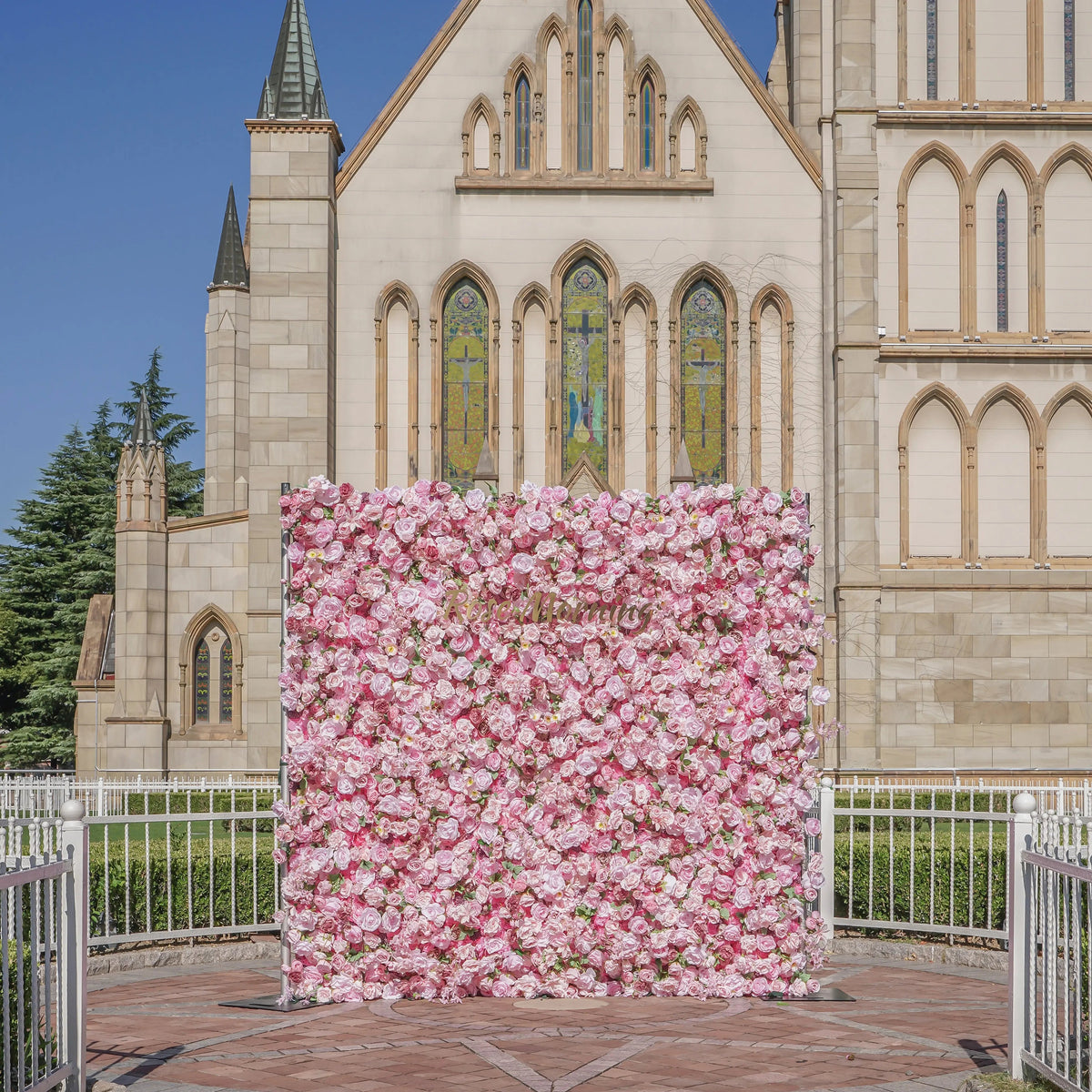 Pelin：5D Fabric Artificial Flower Wall Rolling Up Curtain Flower Wall Free Shipping