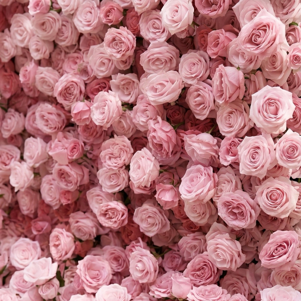 Perira: Luxury 5D Pink Silk Floral Wall Roll-Up Backdrop for Elegant Minimalist Weddings Free Shipping