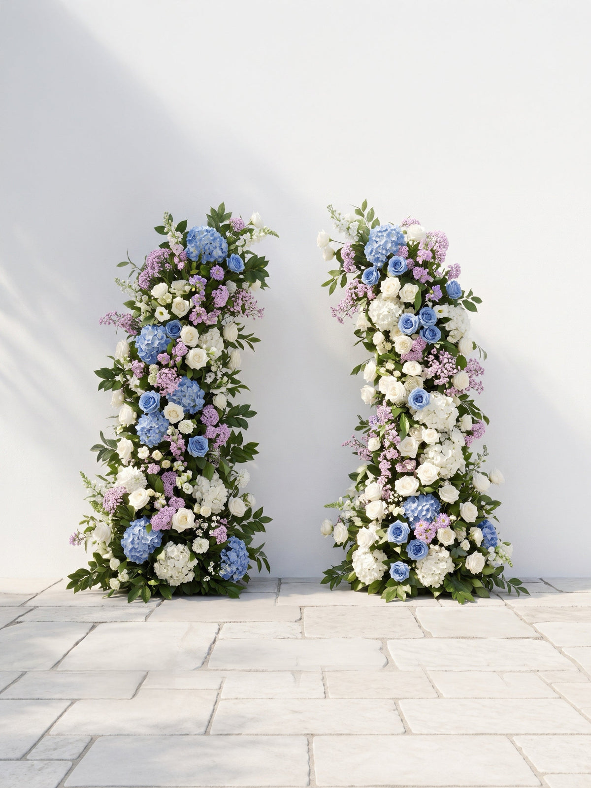 Ralavia Luxury Horn Shaped Flower Arch with Frame for Wedding Party Event Backdrop Decoration — front view