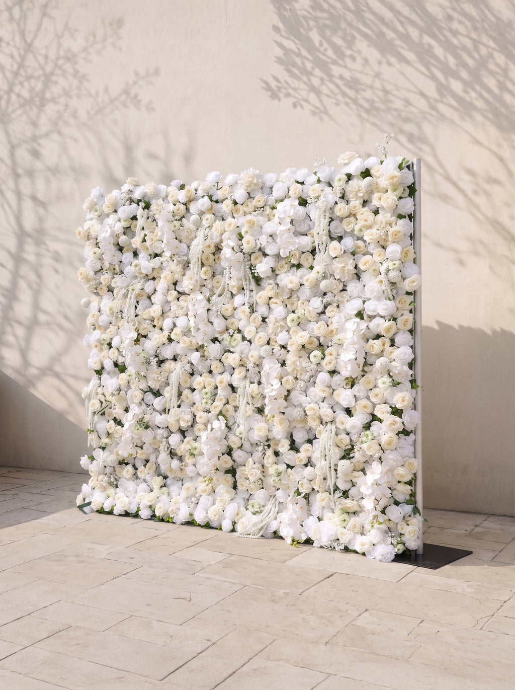 Romyrella 5D Fabric Artificial rolling up curtain flower wall — right view