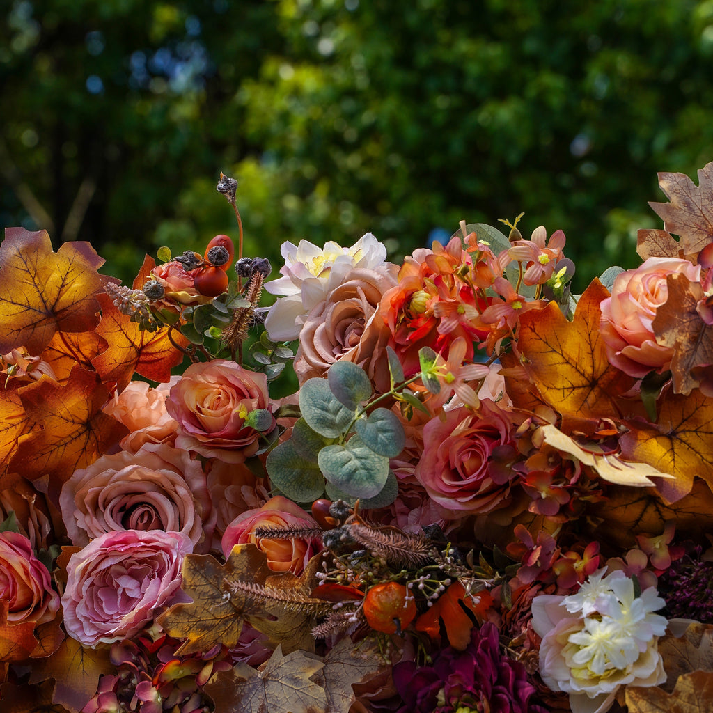 Ronny：5D Fabric Artificial rolling up curtain flower wall Free Shipping