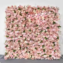 Rose Peony hydrangea Rolling Up Cloth Curtain Luxuy Flower Wall Event Party Wedding Backdrop Decor Milan Turf Fabric Plant Wall