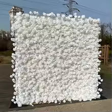 Rose Peony hydrangea Rolling Up Cloth Curtain Luxuy Flower Wall Event Party Wedding Backdrop Decor Milan Turf Fabric Plant Wall