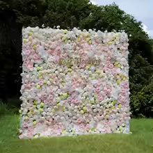 Rose Peony hydrangea Rolling Up Cloth Curtain Luxuy Flower Wall Event Party Wedding Backdrop Decor Milan Turf Fabric Plant Wall