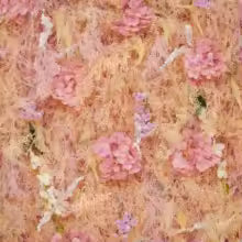 Uflower Wedding Backdrop Decor Reed Pampas Grass Pink Feather Cloth Artificial Flower Wall Fabric Plant Wall Party Layout Props