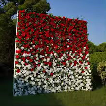 Rose Peony hydrangea Rolling Up Cloth Curtain Luxuy Flower Wall Event Party Wedding Backdrop Decor Milan Turf Fabric Plant Wall