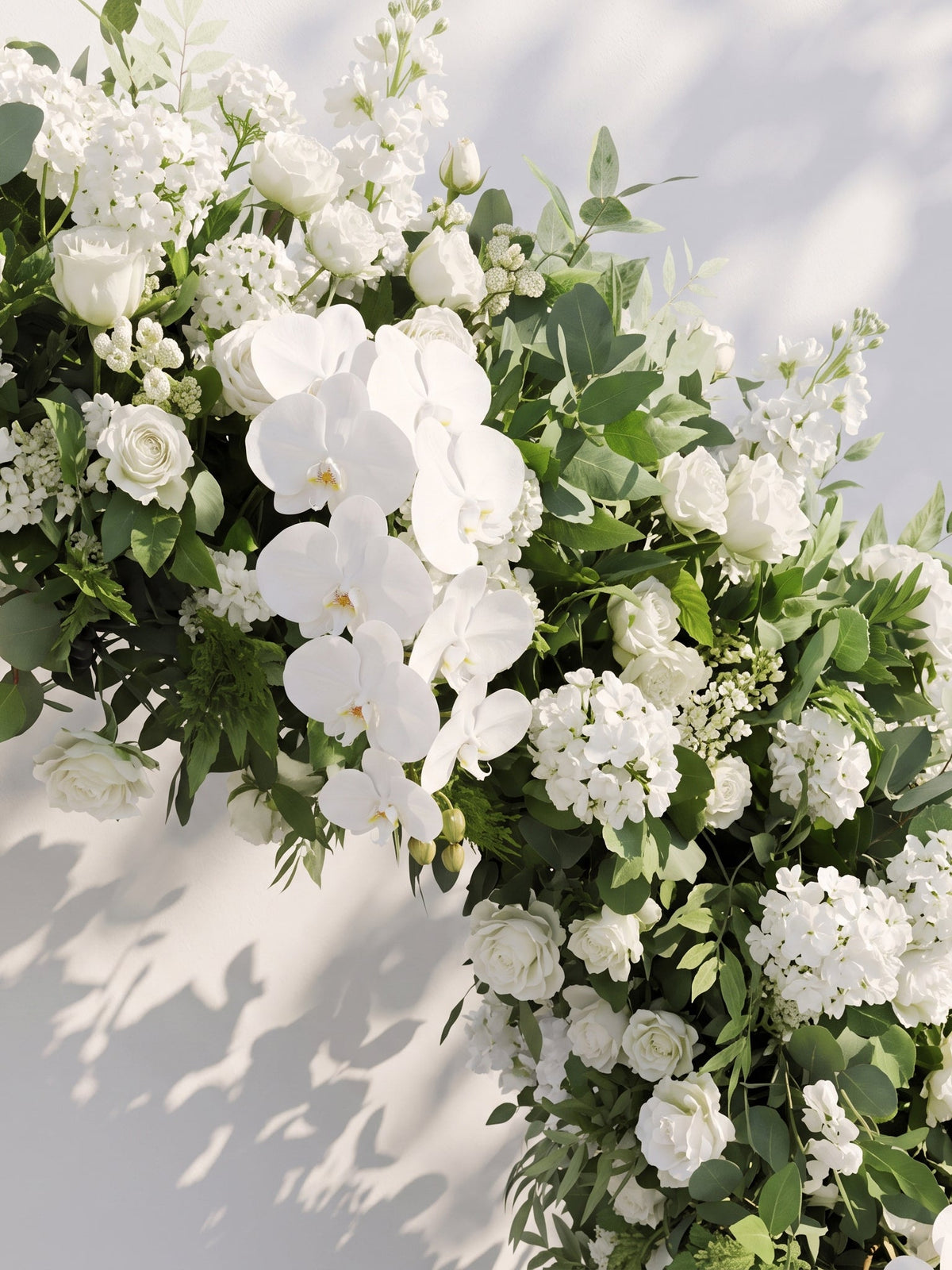 Selenenna Luxury Door Shaped Flower Arch with Frame for Wedding Party Event Backdrop Decoration — floral detail