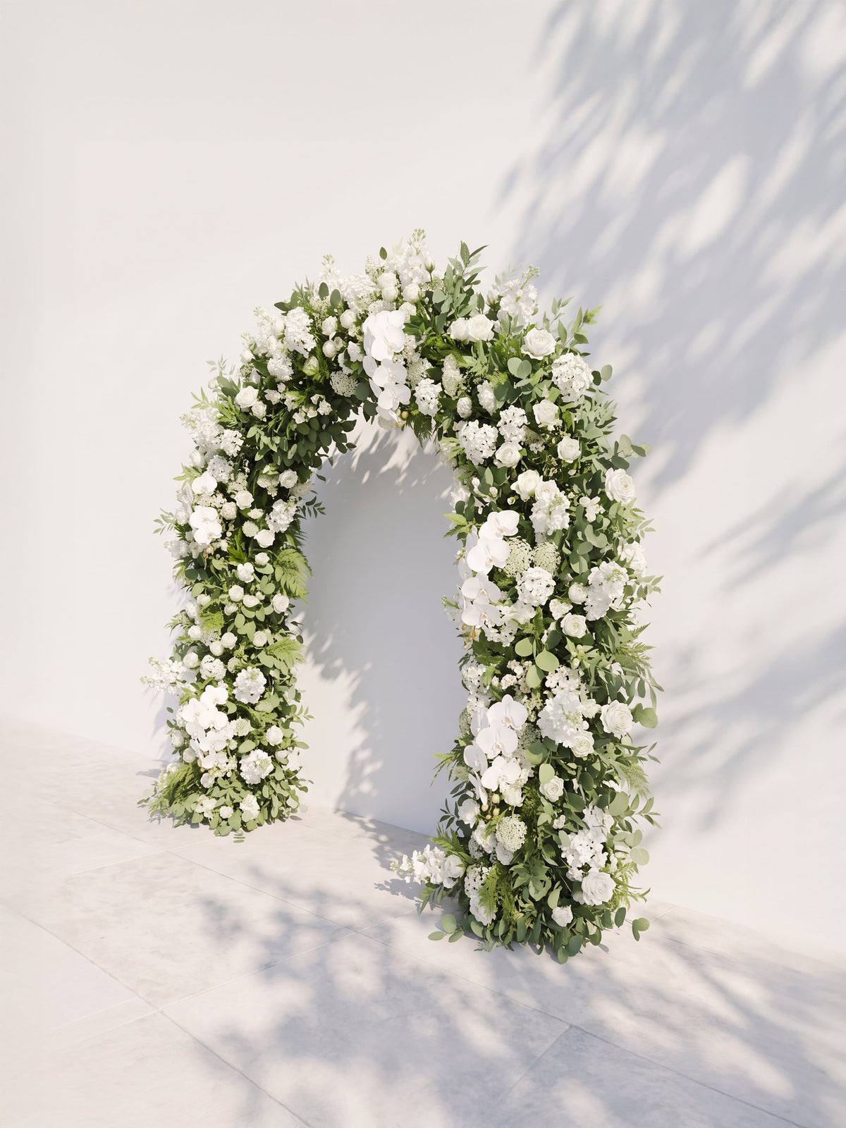 Selenenna Luxury Door Shaped Flower Arch with Frame for Wedding Party Event Backdrop Decoration — right view