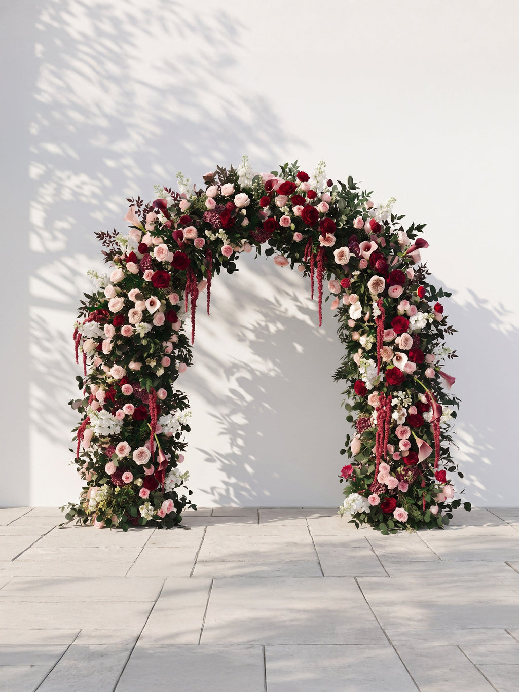 Servale Luxury Door Shaped Flower Arch with Frame for Wedding Party Event Backdrop Decoration — front view