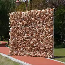 Rose Peony hydrangea Rolling Up Cloth Curtain Luxuy Flower Wall Event Party Wedding Backdrop Decor Milan Turf Fabric Plant Wall