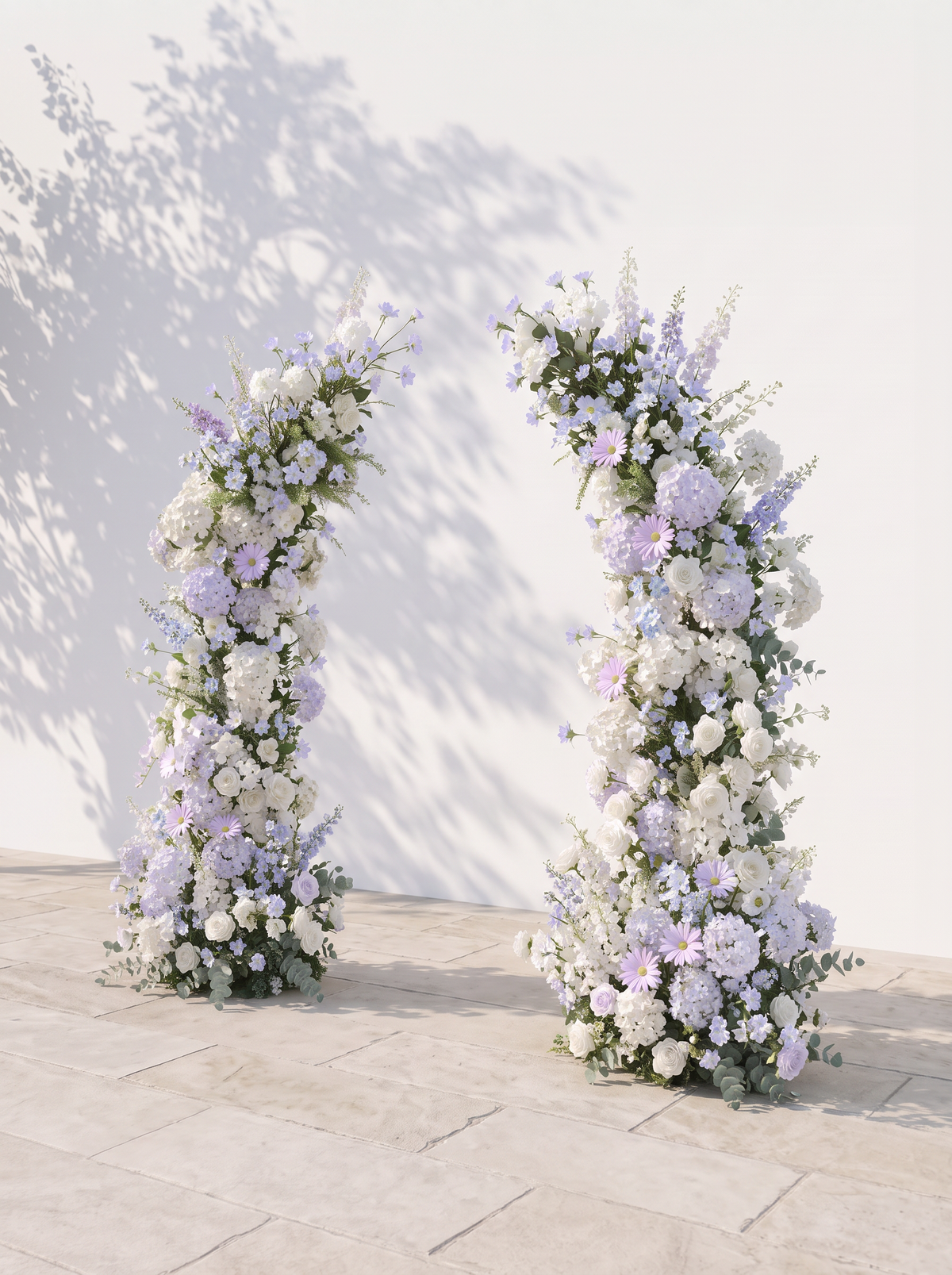 Solvia Luxury Horn Shaped Flower Arch with Frame for Wedding Party Event Backdrop Decoration — right view