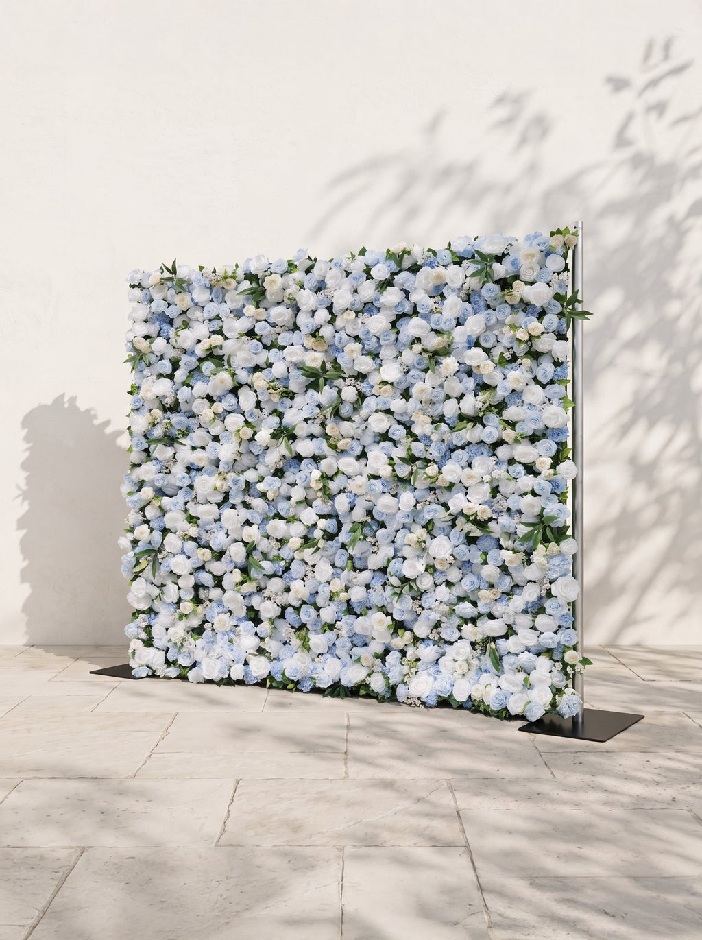 Velyra 5D Fabric Artificial rolling up curtain flower wall — right view