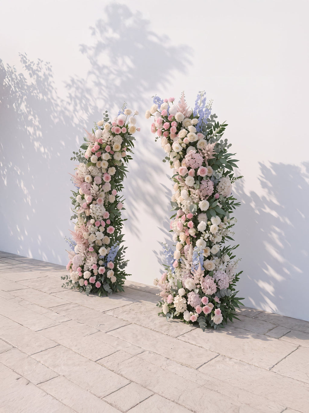 Vesperaria Luxury Horn Shaped Flower Arch with Frame for Wedding Party Event Backdrop Decoration — right view