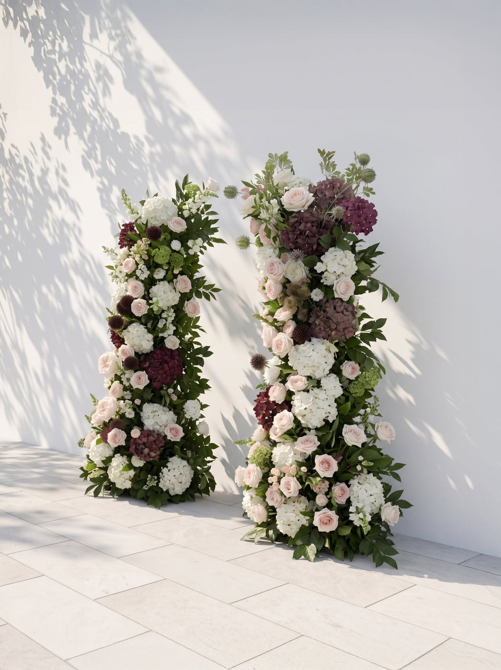 Virellina Luxury Horn Shaped Flower Arch with Frame for Wedding Party Event Backdrop Decoration — right view
