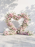 Yarsola: Heart-Shaped Floral Arch for Elegant Garden Wedding & Proposal Party Including 2 Runners | Ceremony & Event Decor