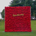 Yolanda：4D Fabric Artificial rolling up curtain flower wall Free Shipping