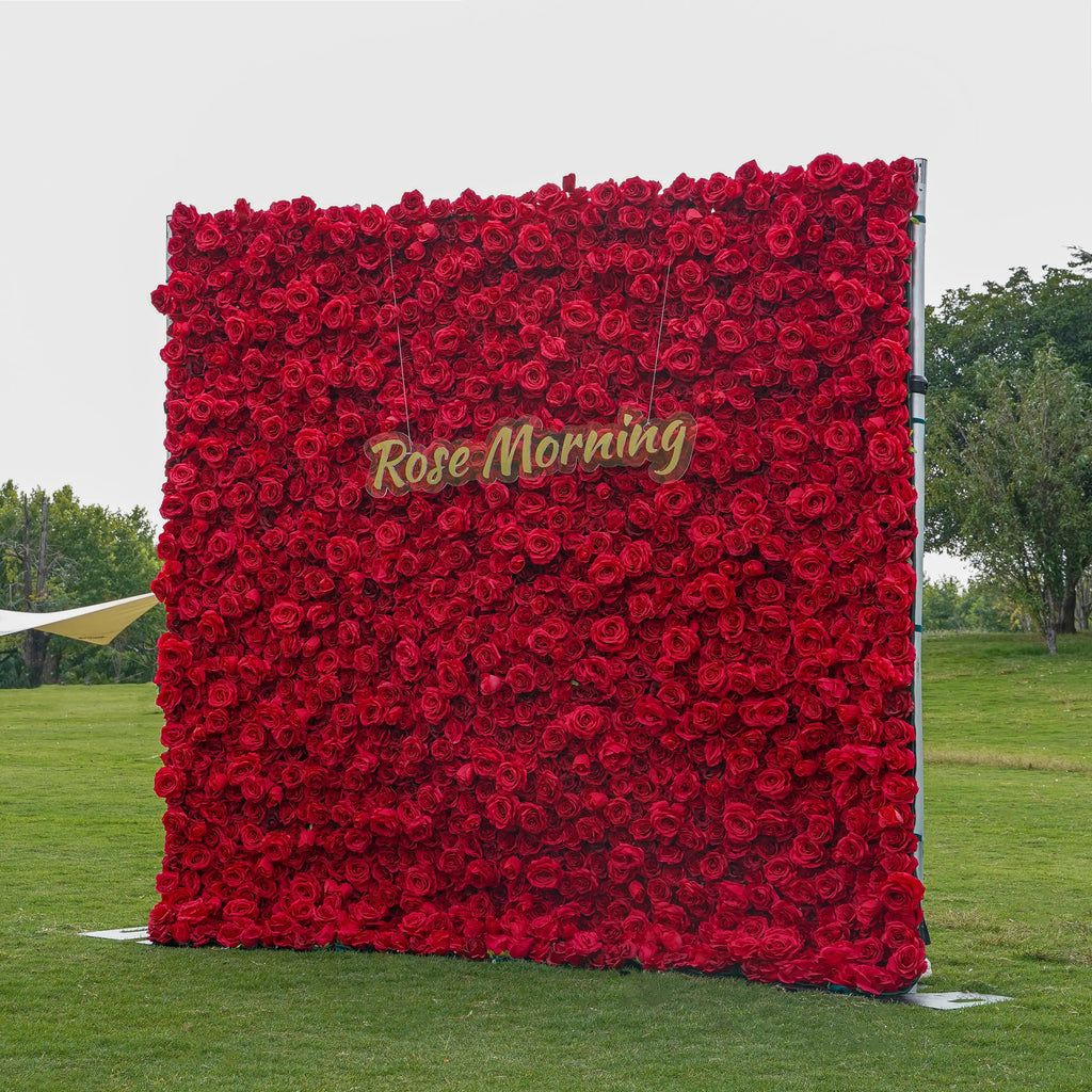 Yolanda：4D Fabric Artificial rolling up curtain flower wall Free Shipping