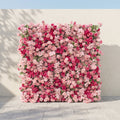 Zarlyra:Luxury 5D Ombre Hot Pink & Blush Silk Floral Wall Roll-Up Backdrop for Vibrant Romantic Weddings | Wedding & Celebration Collection | Free Shipping