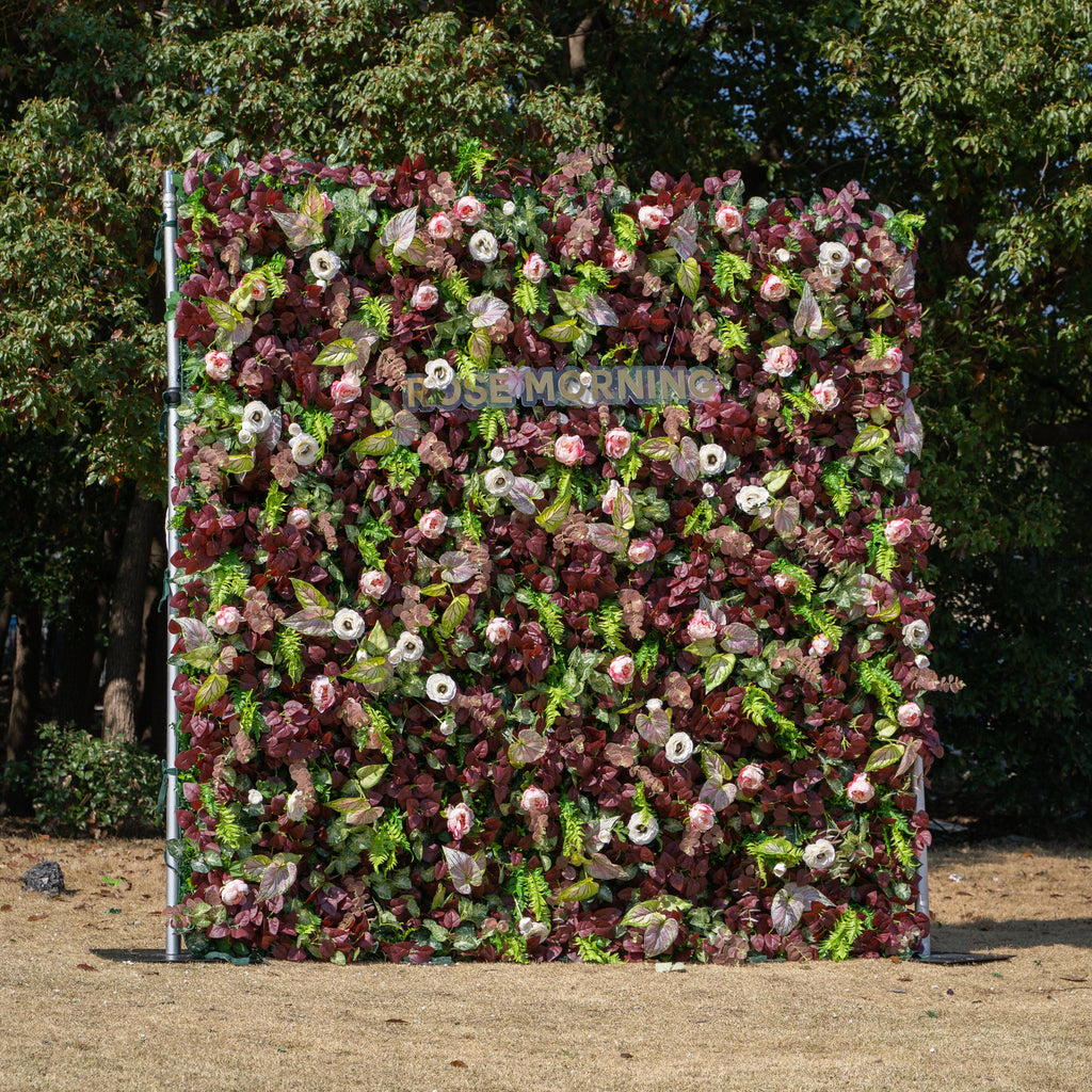 Adelaide：4D Fabric Artificial rolling up curtain flower wall (Ready to ship-Only USA) Free Shipping