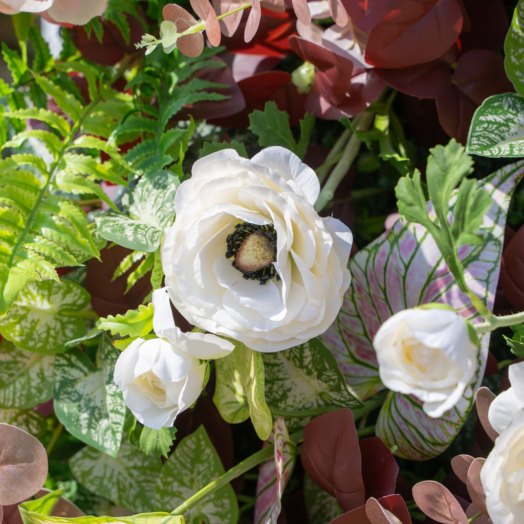 Adelaide：4D Fabric Artificial rolling up curtain flower wall (Ready to ship-Only USA) Free Shipping