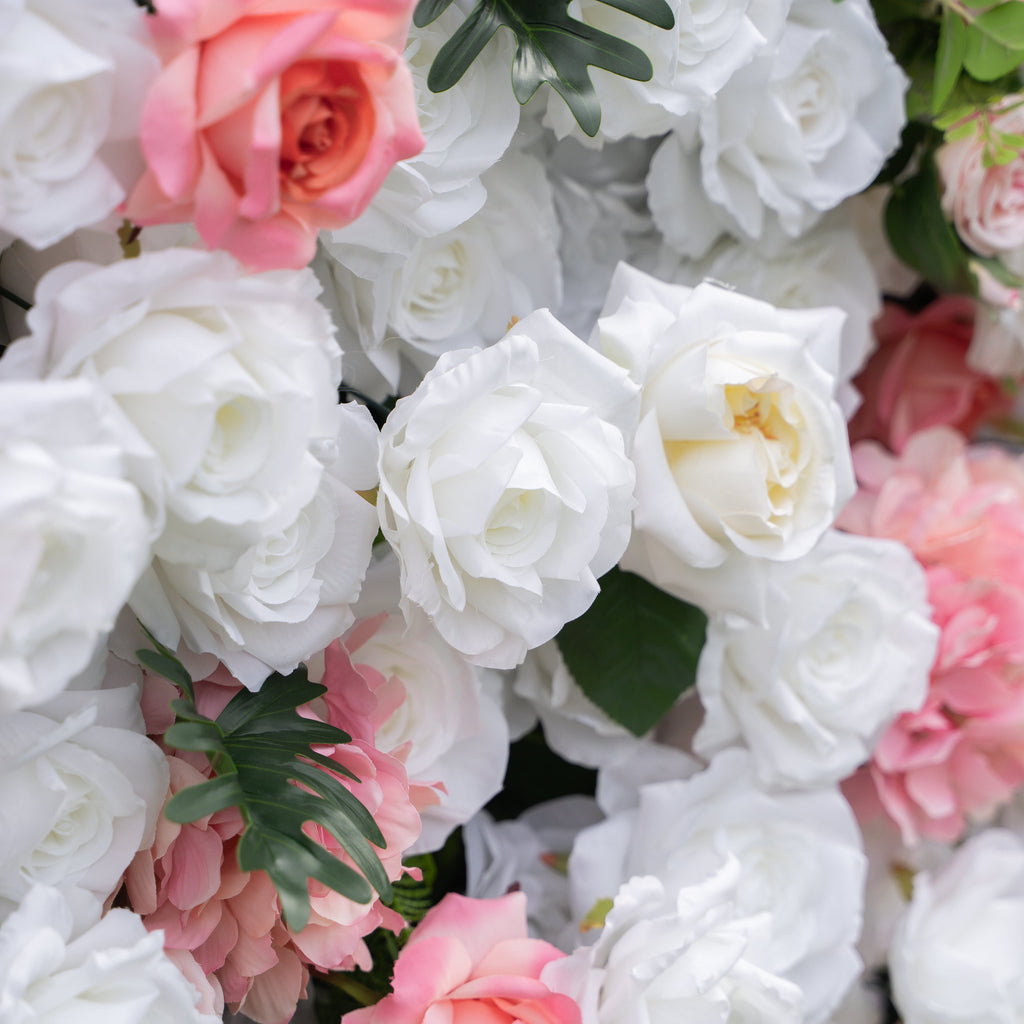 Alissa：5D Fabric Artificial rolling up curtain flower wall Free Shipping