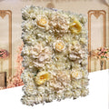 6pcs Plant Wall (15.75*23.62inch) Light Yellow Dahlia + Hydrangea Peony Rose Flower Wall High-Quality Decoration Suitable for Weddings Birthdays Dinner Parties Bridal Showers People Showers Wall Decorations Stores Restaurants Offices Parties