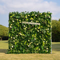 Candor：5D Fabric Artificial rolling up curtain flower wall Free Shipping