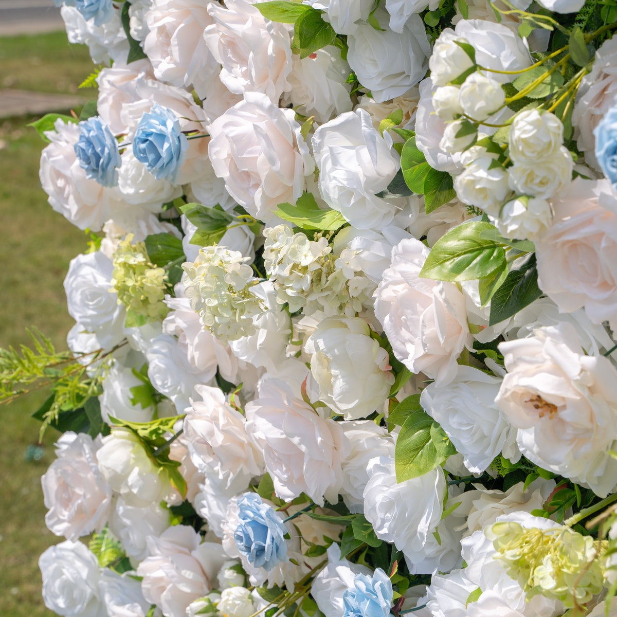 Carter：4D Fabric Artificial zip up curtain flower wall 8ft*8ft Free Shipping