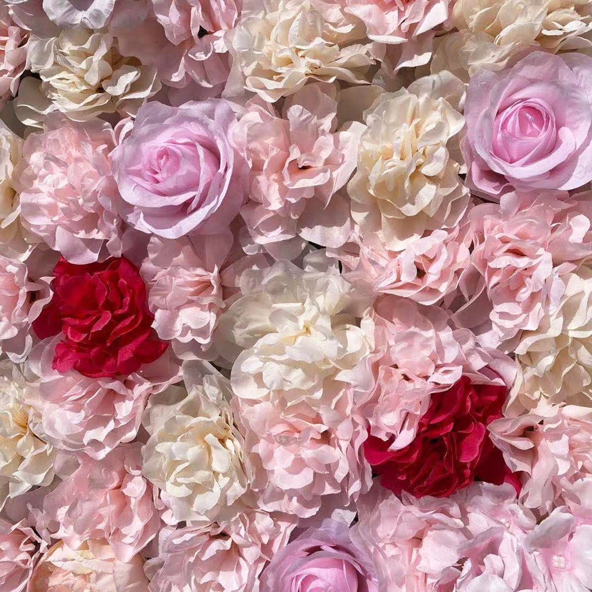 Artificial Flower Wall Panel, Faux Greenery Backdrop for Wedding Party Home Decor, Realistic Fake Plant Wall, Easy to Install And Maintain, Flower Wall, Decoration, Used in Wedding Sites, Photography Buildings, Clothing Stores, Home Walls, Hotels