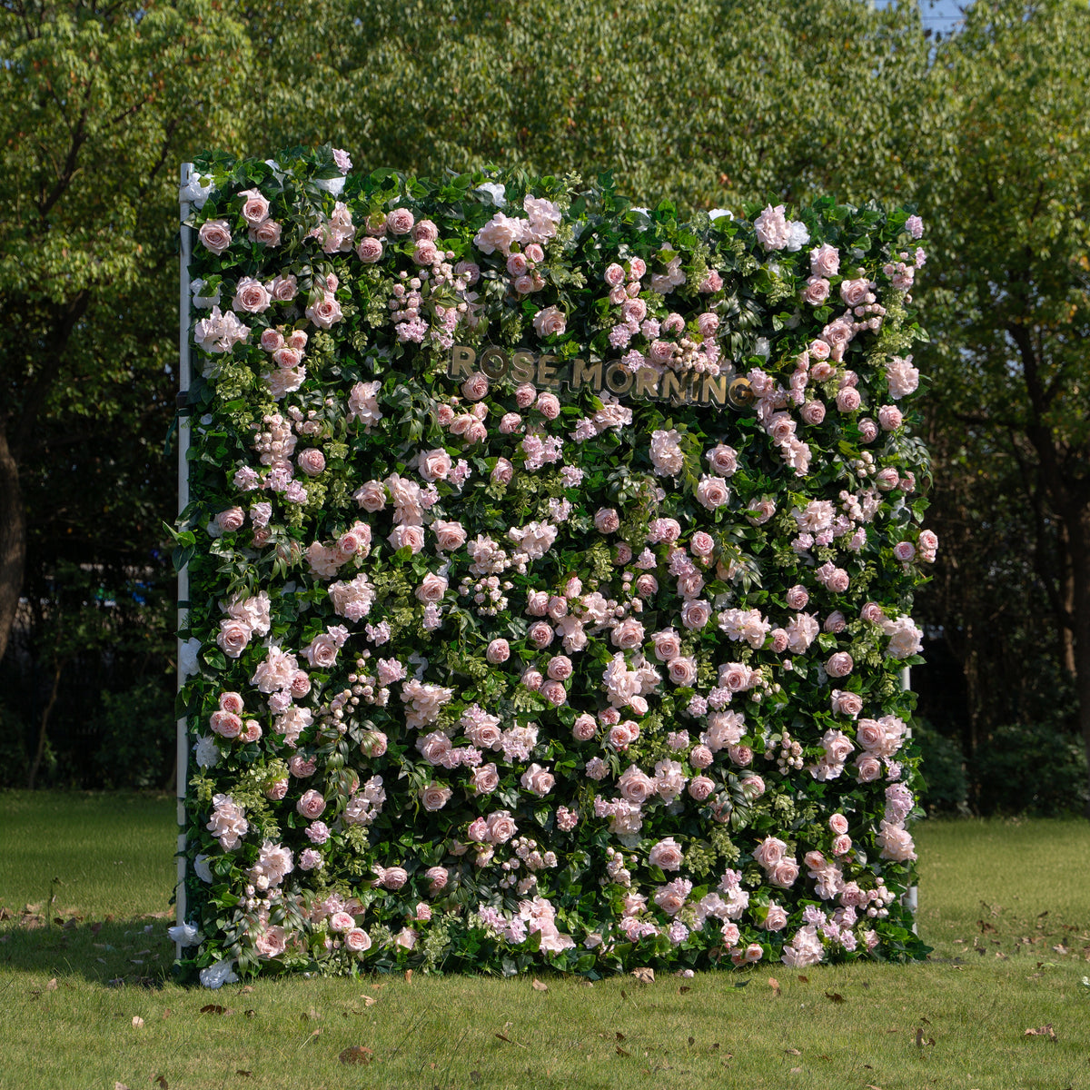 Darling：5D Fabric Artificial rolling up curtain flower wall Free Shipping