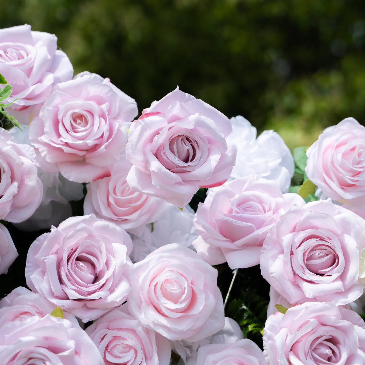 Debra：5D Fabric Artificial rolling up curtain flower wall Free Shipping