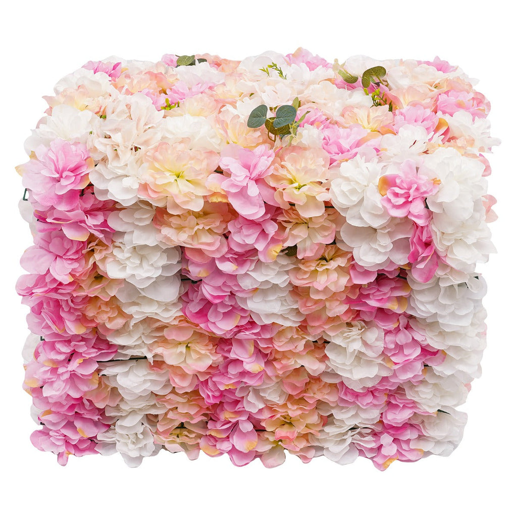12pcs Artificial Flower Wall Panels Set - Plastic Material, 31ft² Coverage Area - Home, Balcony, Indoor/Outdoor Decoration, Realistic Appearance, Romantic Atmosphere