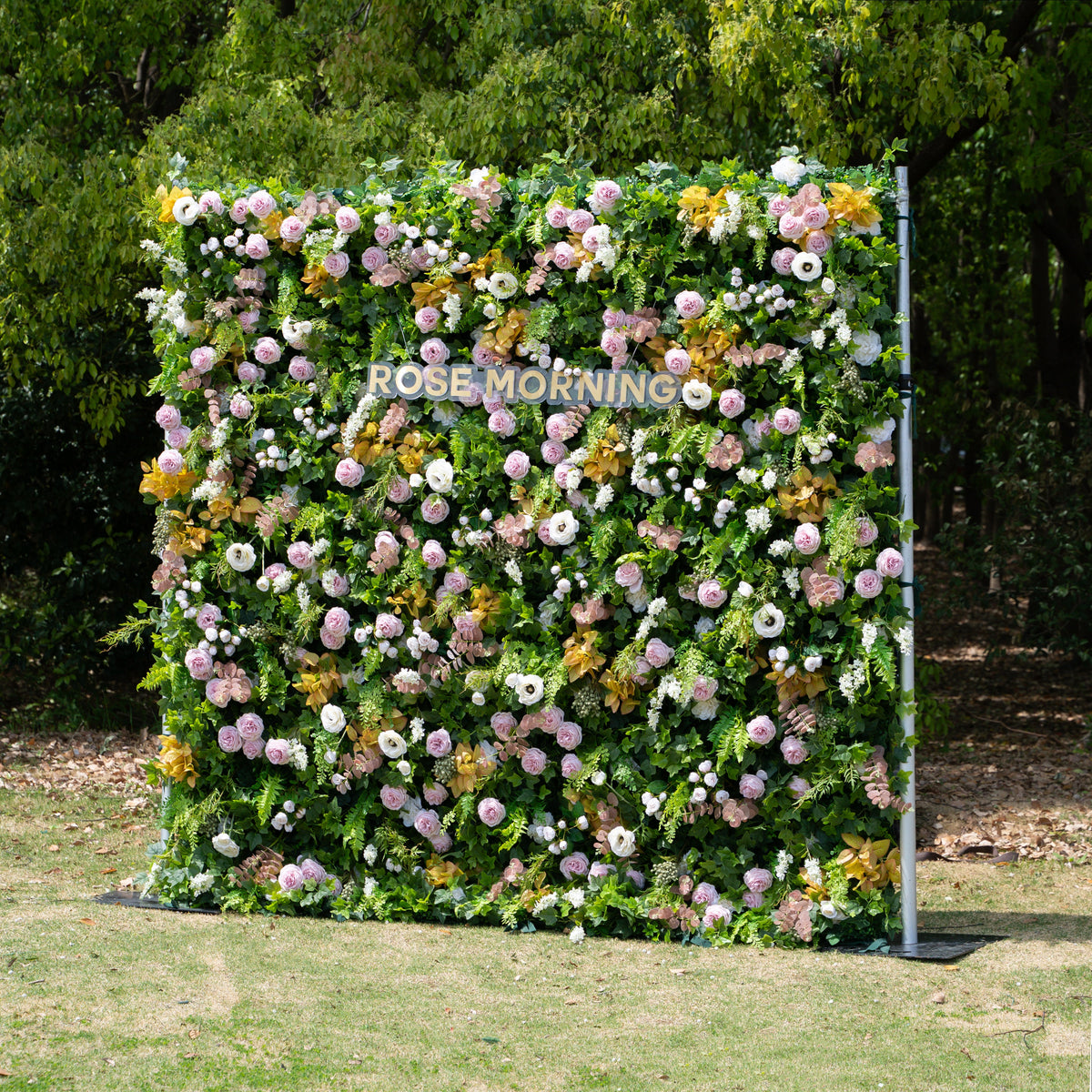 Fabrizia：5D Fabric Artificial rolling up curtain flower wall Free Shipping