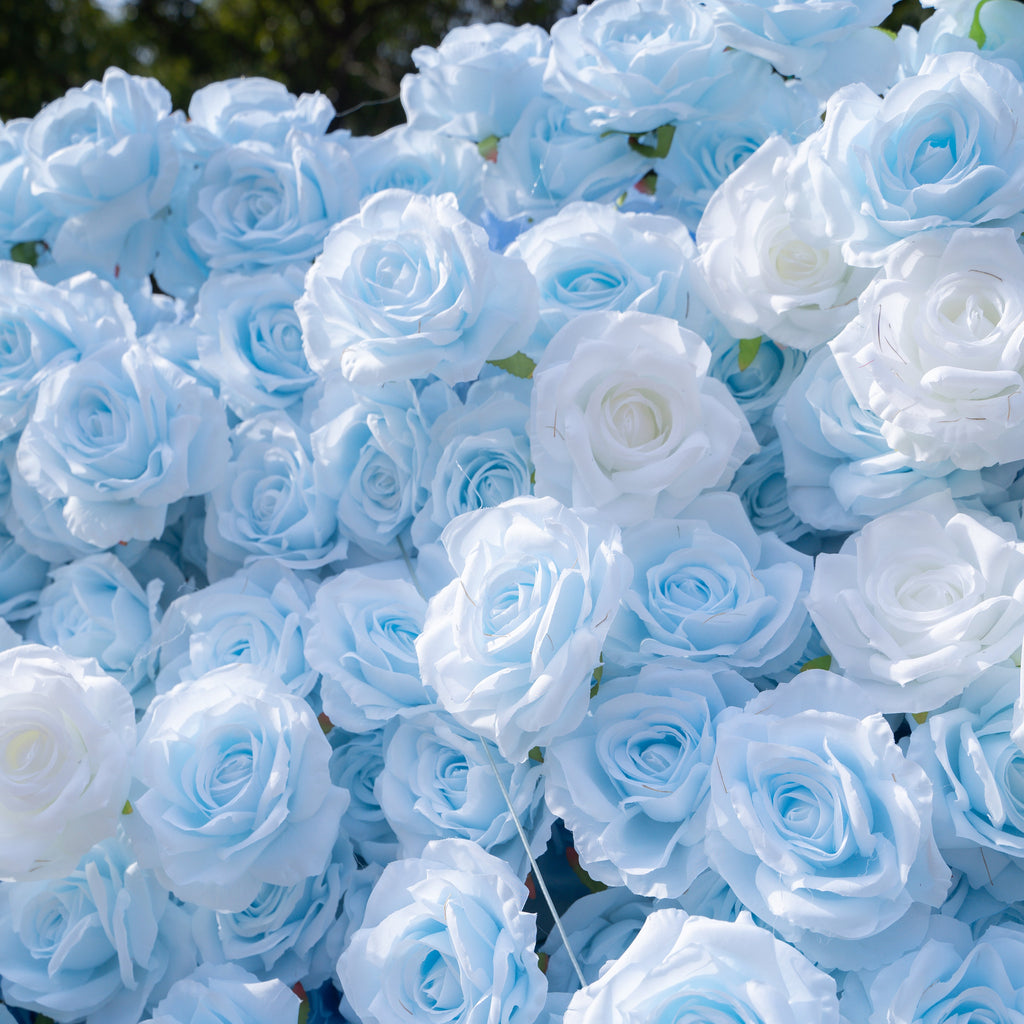 Faith 3D Luxury Artificial Flower Wall - Wedding Backdrop 8ft×8ft Free Shipping