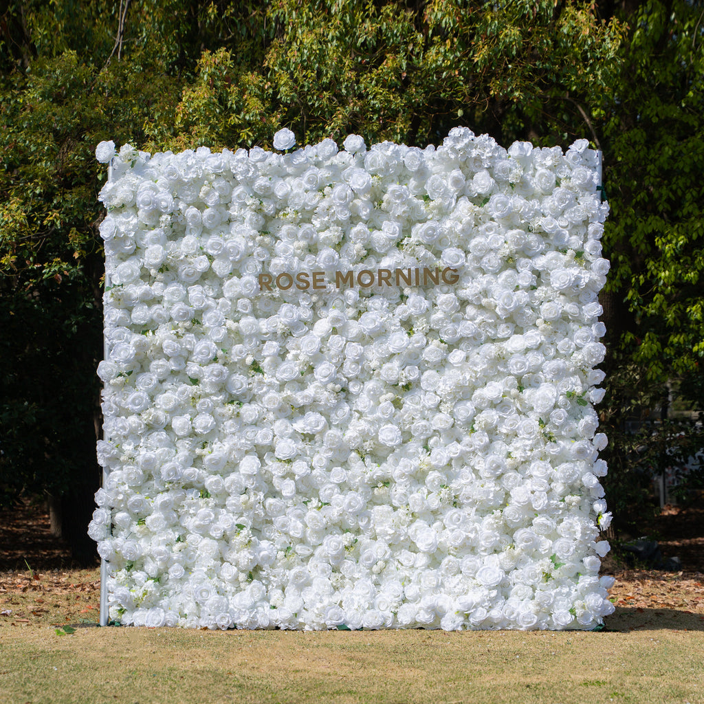 Felicity：5D Fabric Artificial rolling up curtain flower wall (Ready to ship) Free Shipping