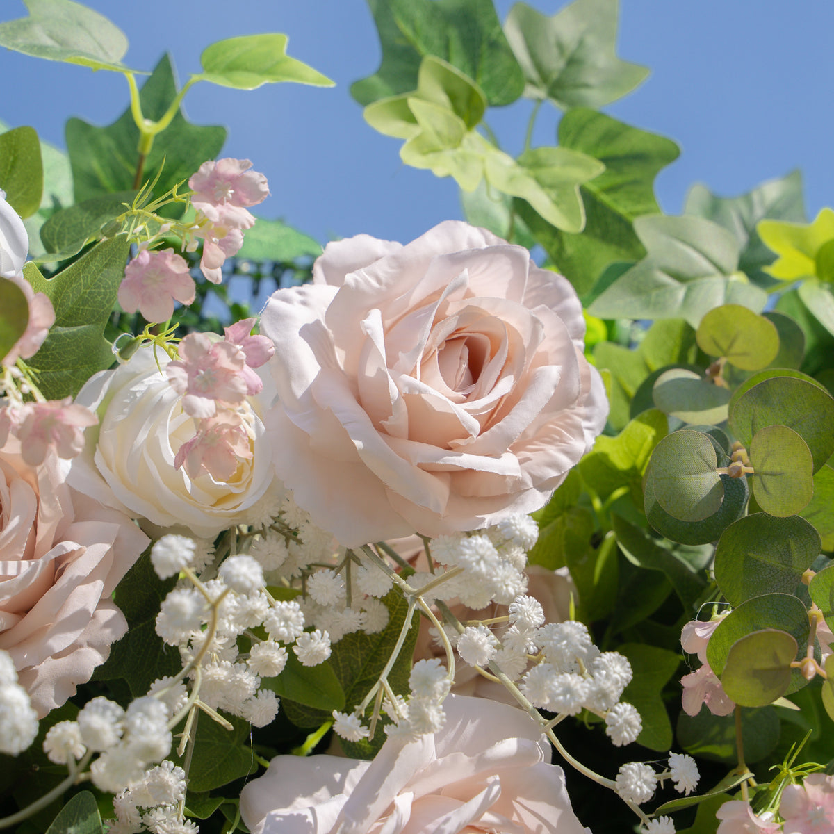 Joel：5D Fabric Artificial rolling up curtain flower wall (Ready to ship) Free Shipping