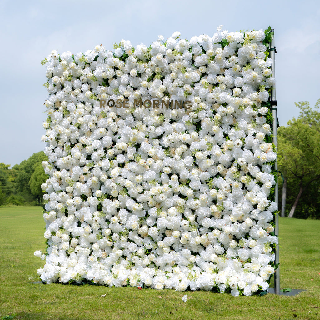 Juliana：3D Fabric Artificial rolling up curtain flower wall Free Shipping