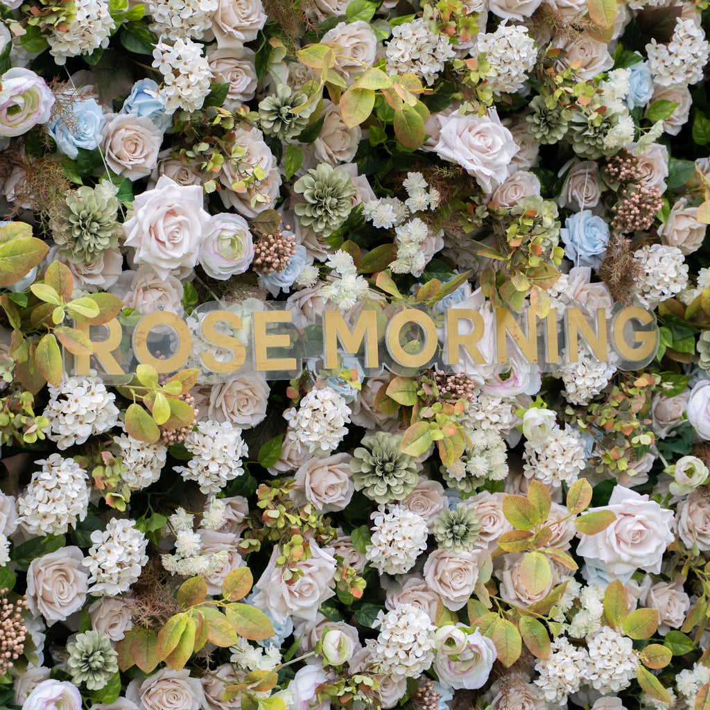 July：5D Fabric Artificial rolling up curtain flower wall (Ready to ship-Only USA) Free Shipping