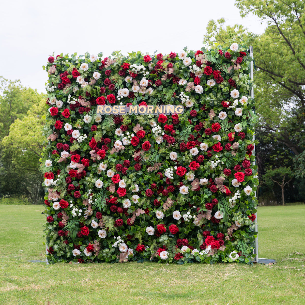 Katy：5D Fabric Artificial rolling up curtain flower wall Free Shipping