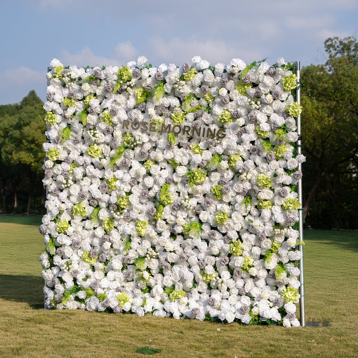 Lavinia：5D Fabric Artificial rolling up curtain flower wall Free Shipping