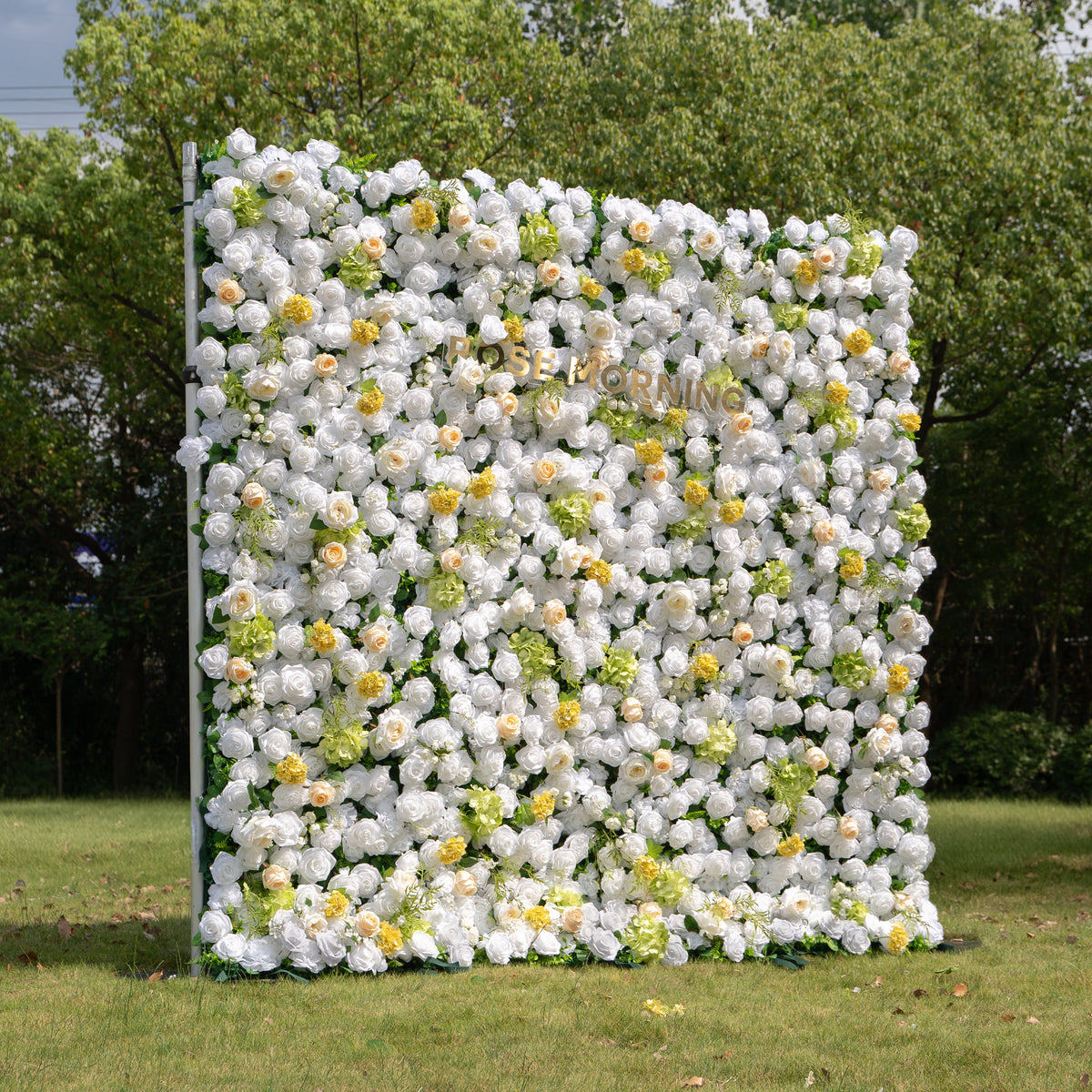 Lesly：3D Fabric Artificial rolling up curtain flower wall Free Shipping