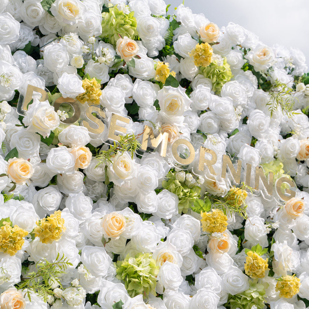 Lesly：3D Fabric Artificial rolling up curtain flower wall Free Shipping