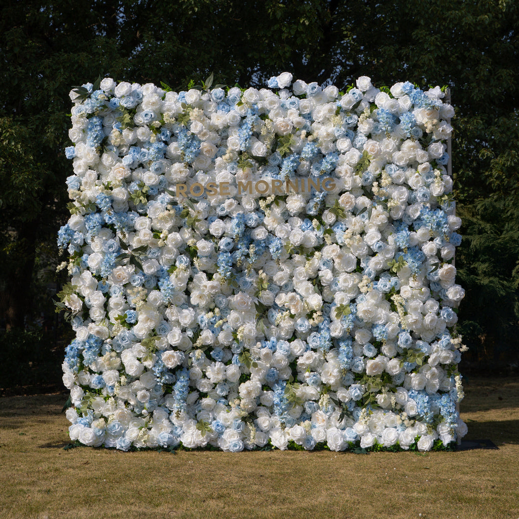 Loira ：Limited Custom Release Blue–white gradient Photogenic Full-bloom texture 8ft*8ft Free Shipping